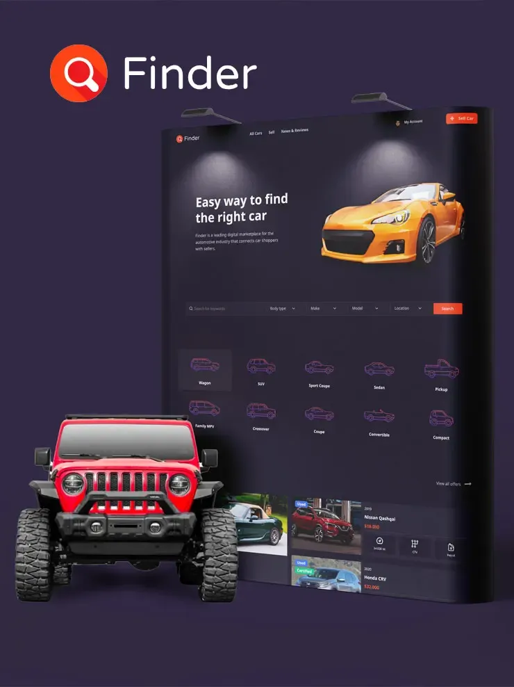 Car Finder – vista en dispositivos