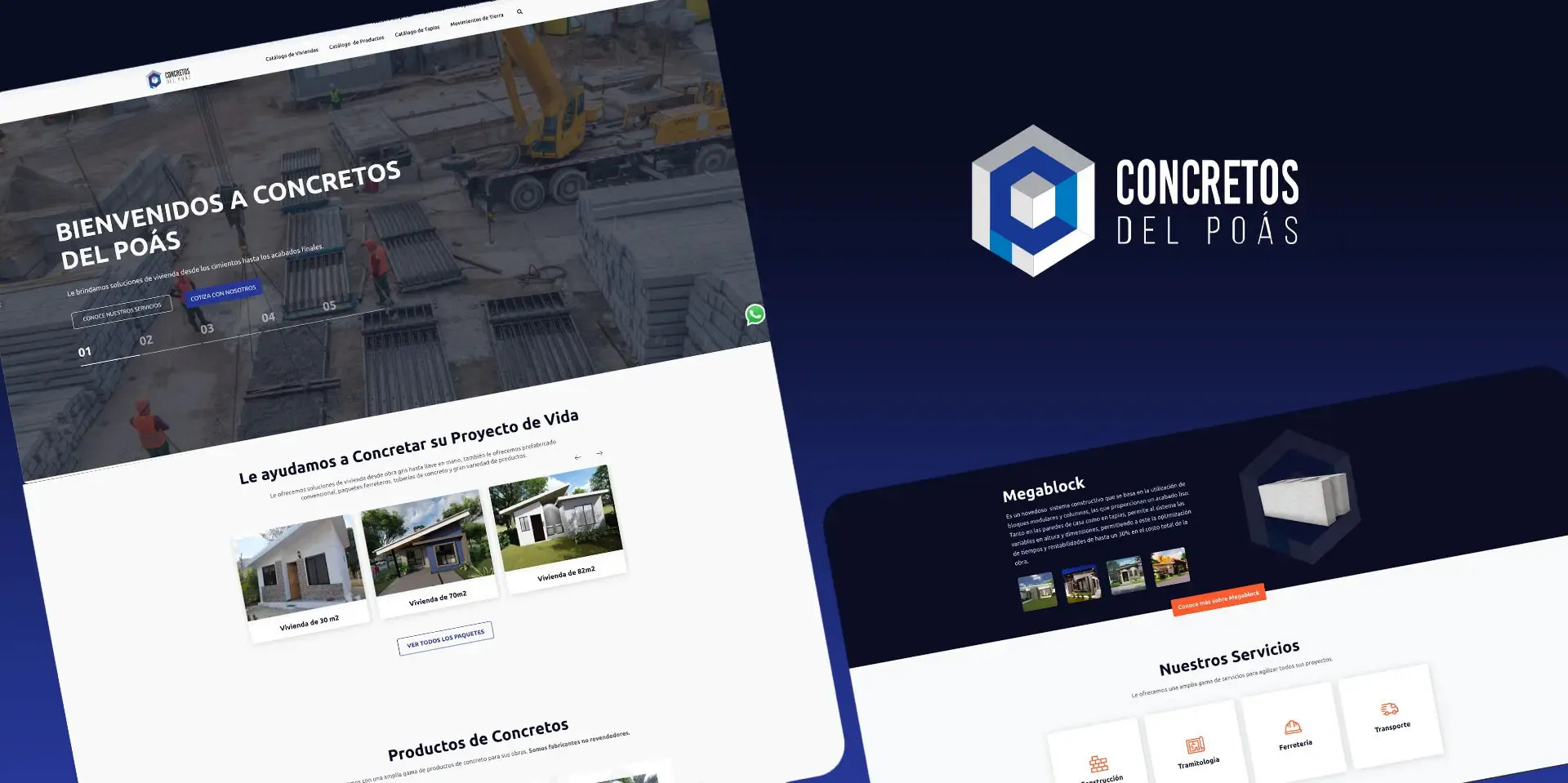 Sitio web de Concretos del Poás