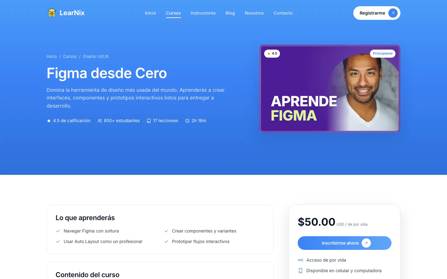 Demo courso.webfeecr.com: curso