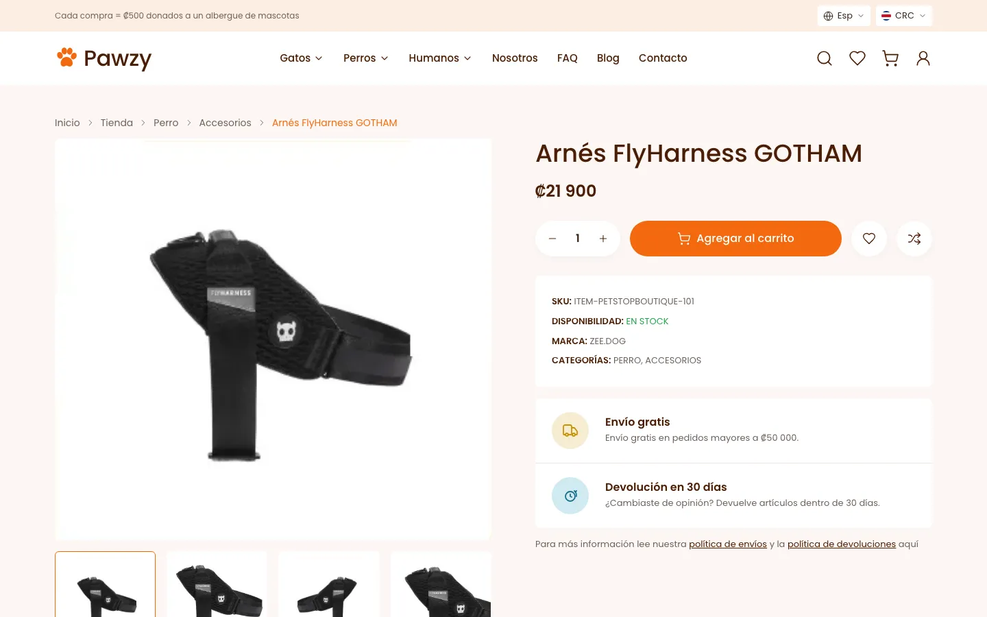 Demo ecommerce.webfeecr.com: producto