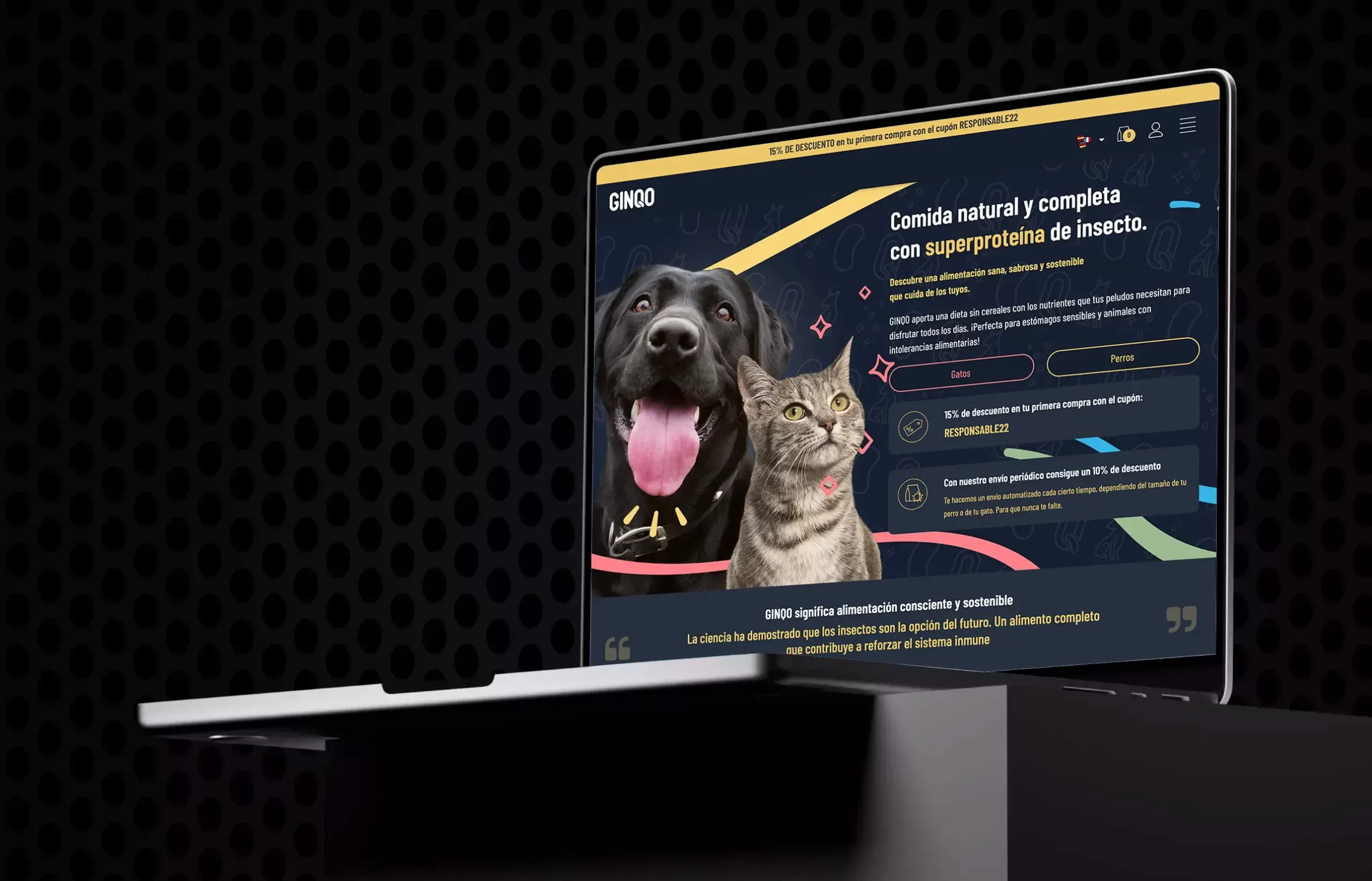 Ginqo Pet Food – captura 1