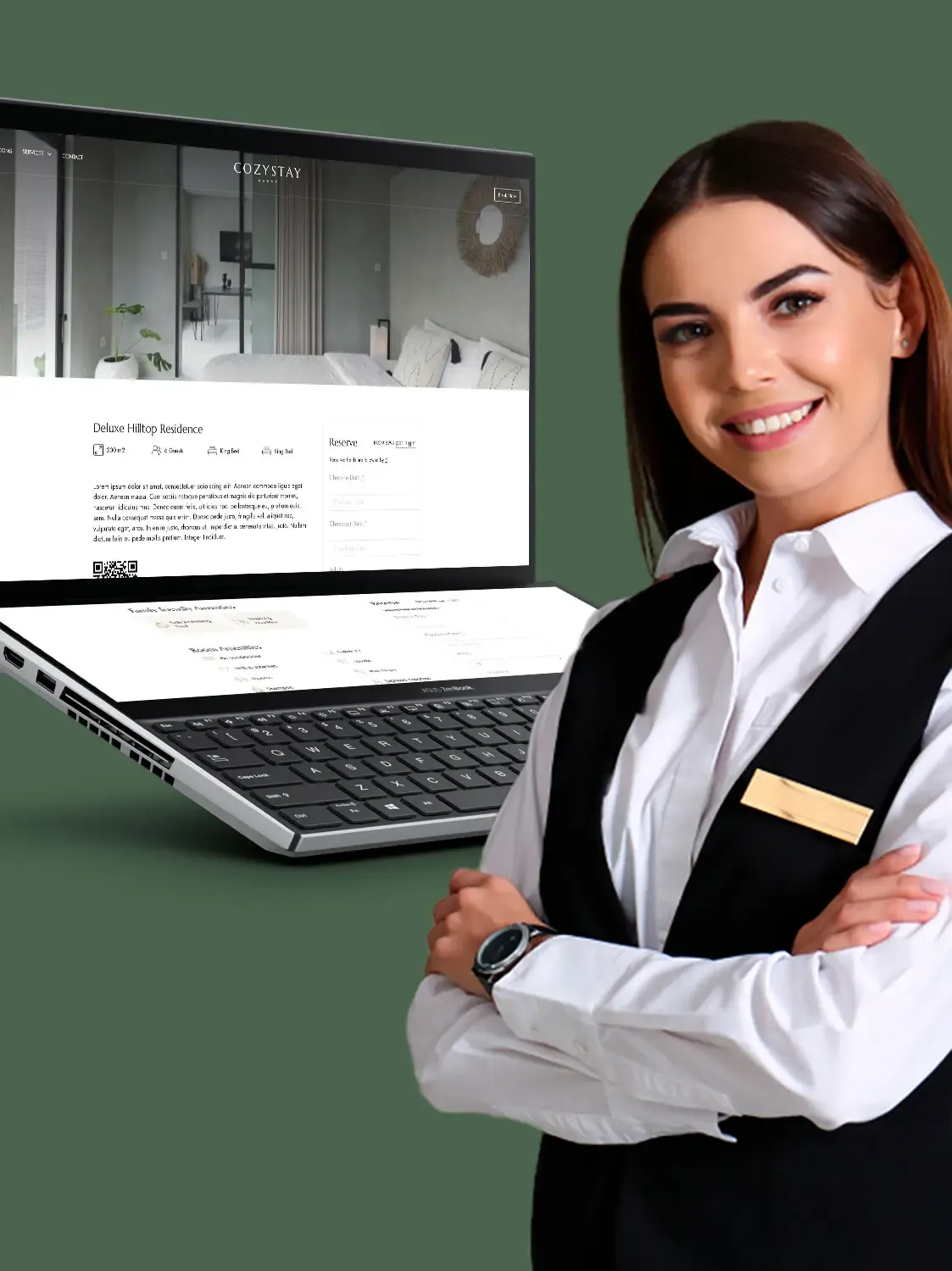 Hotel Booking – vista en dispositivos