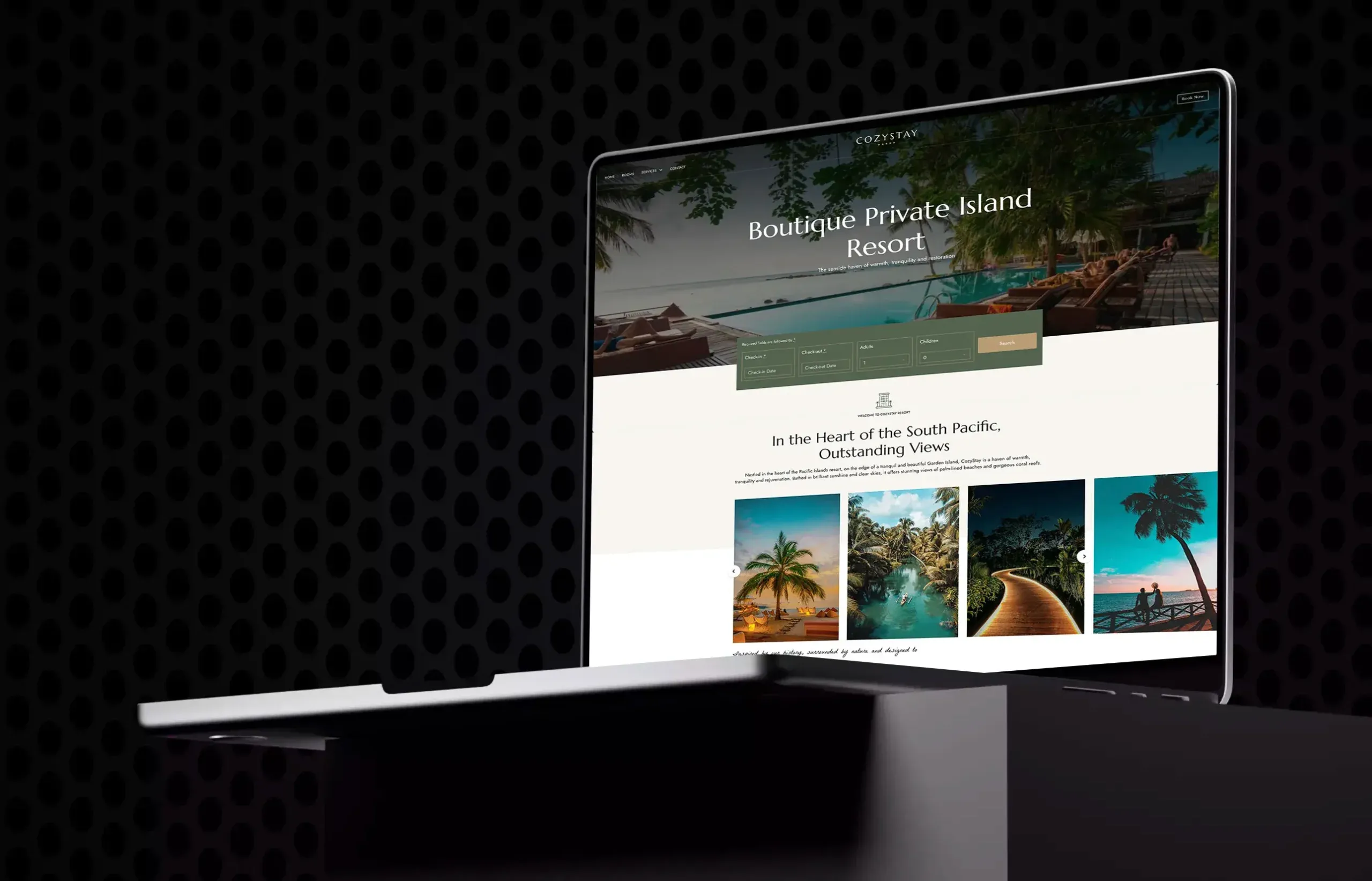 Sitio web de Hotel Booking