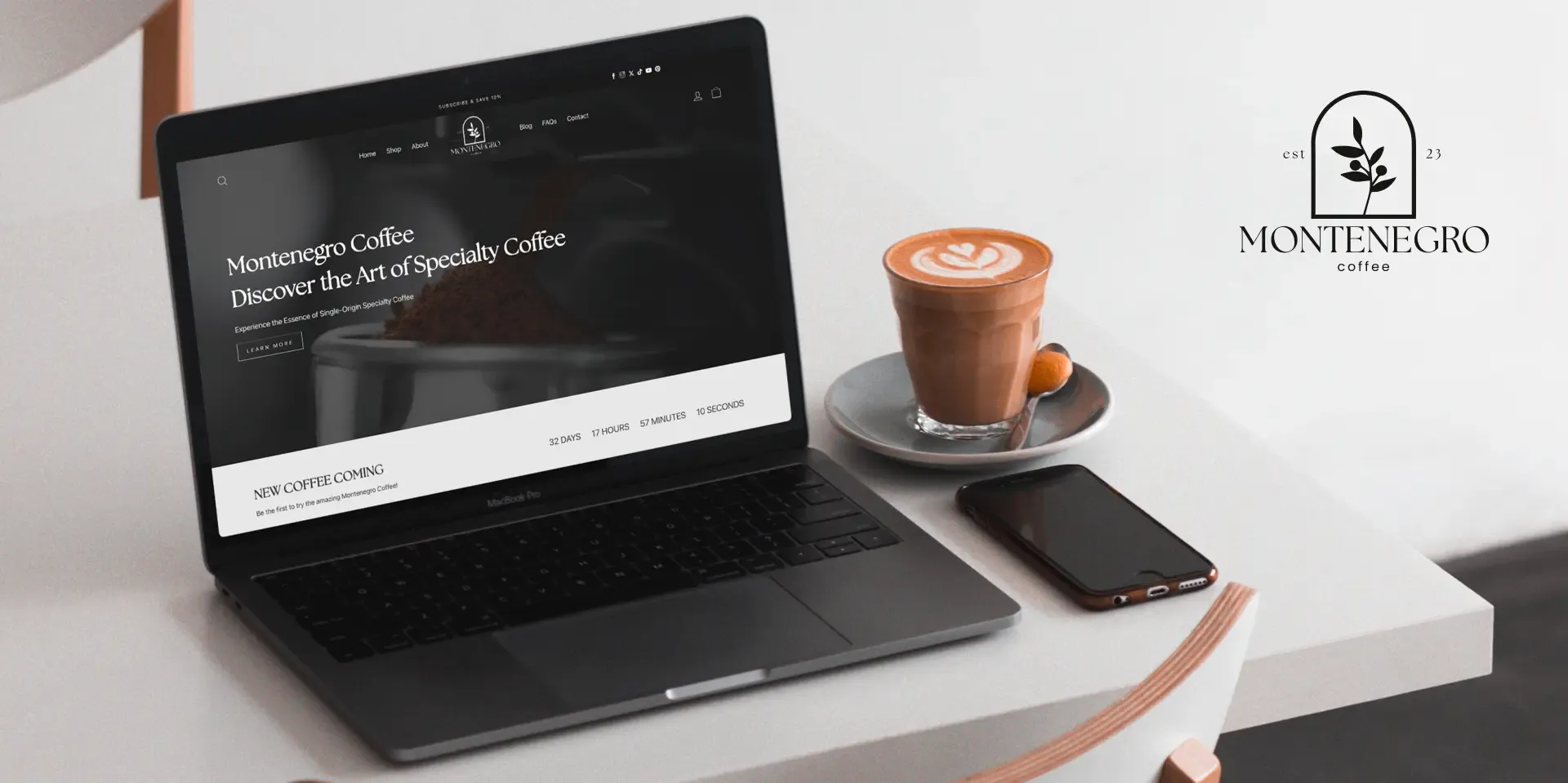 Sitio web de Montenegro Coffee