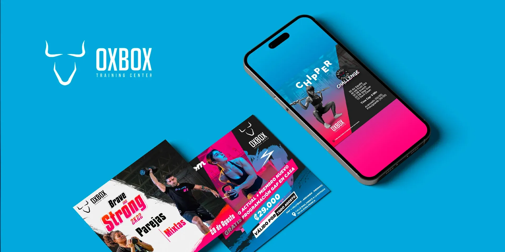 Sitio web de Oxbox Training Center