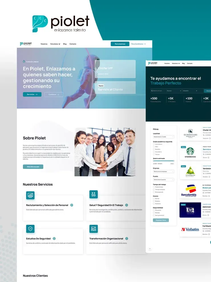 Piolet – vista en dispositivos