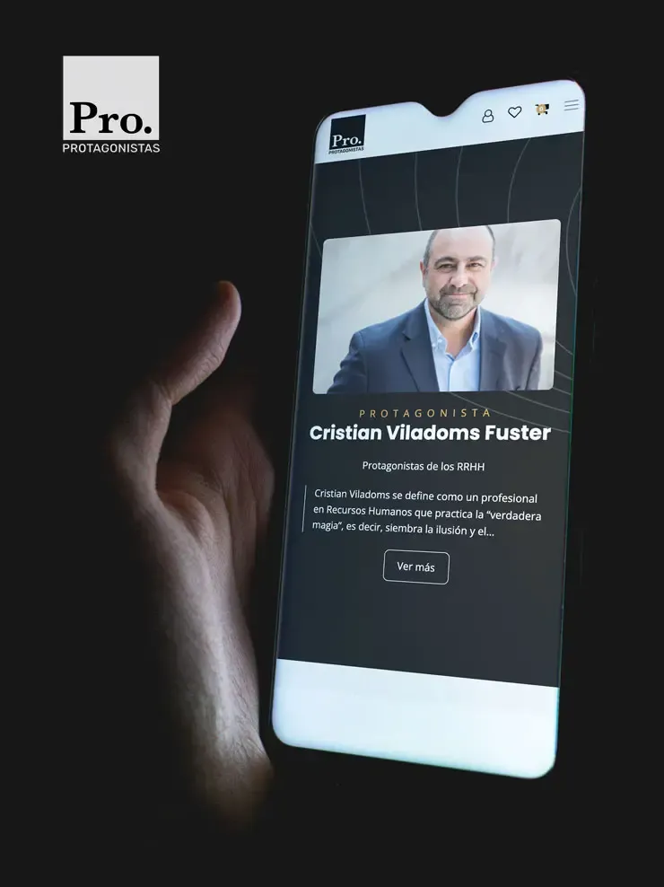 Protagonistas – vista en dispositivos