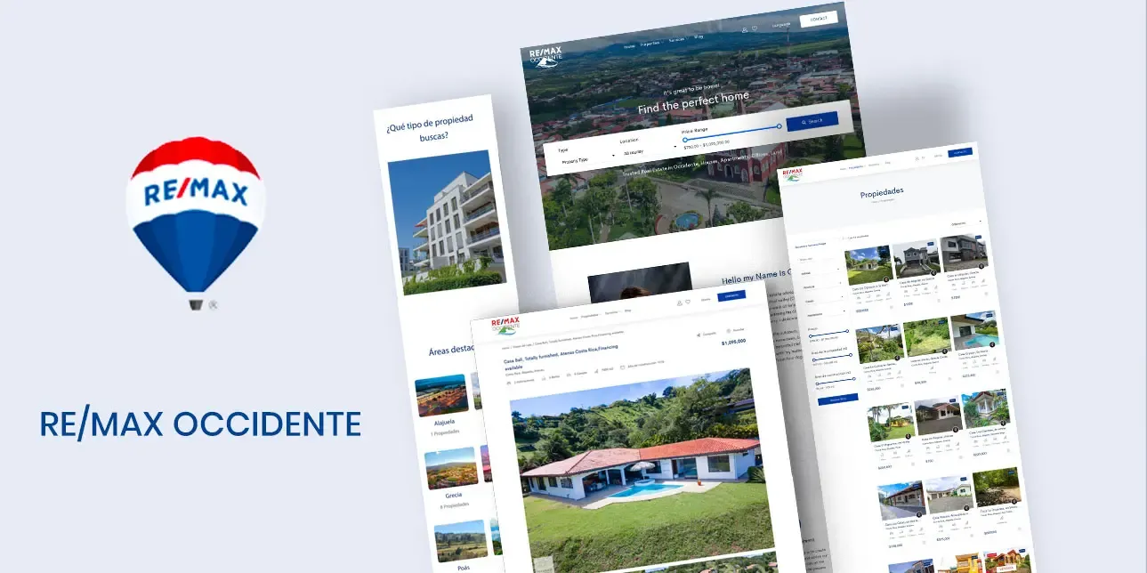 Sitio web de Re/Max Occidente