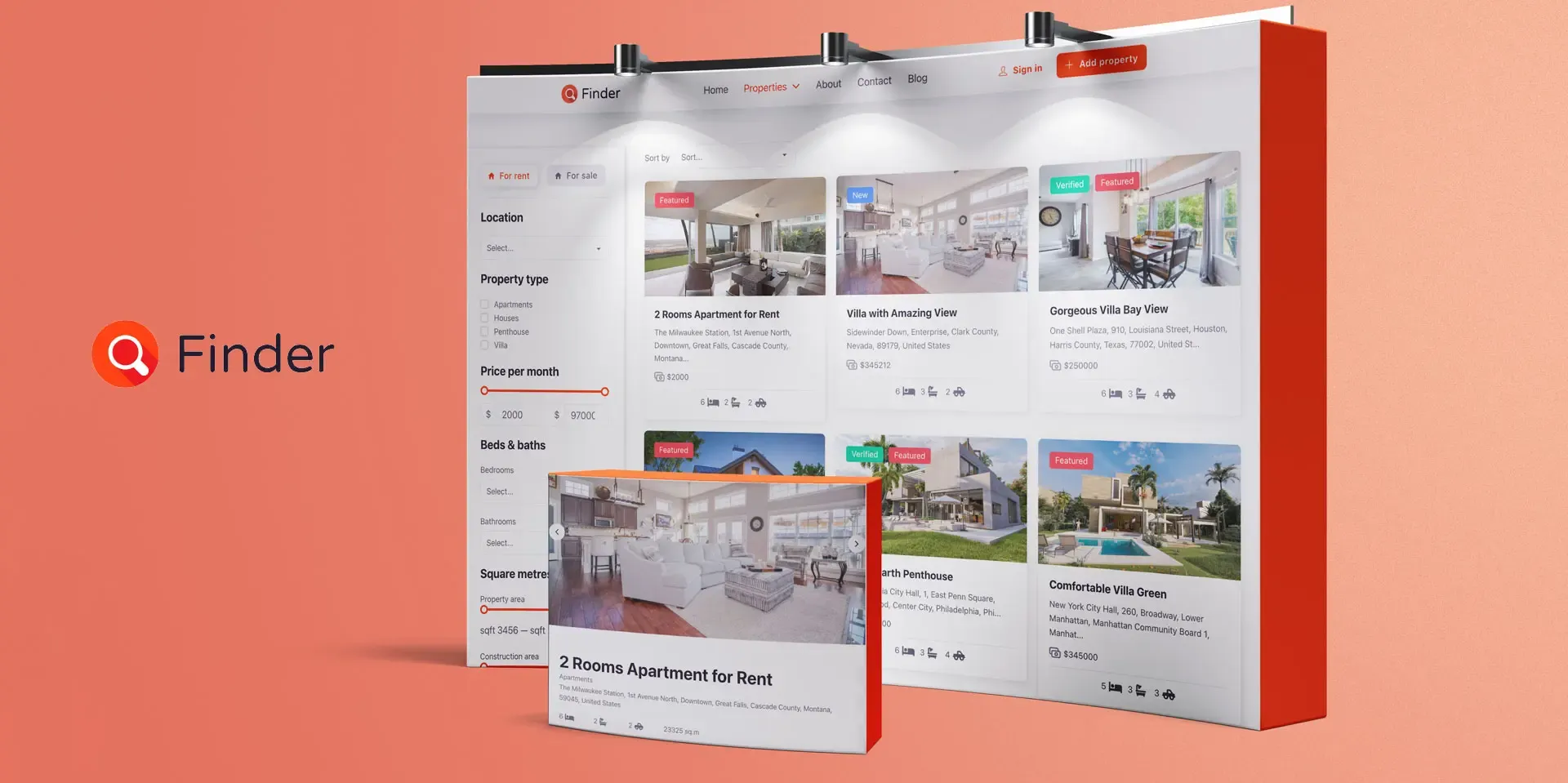 Sitio web de Real Estate